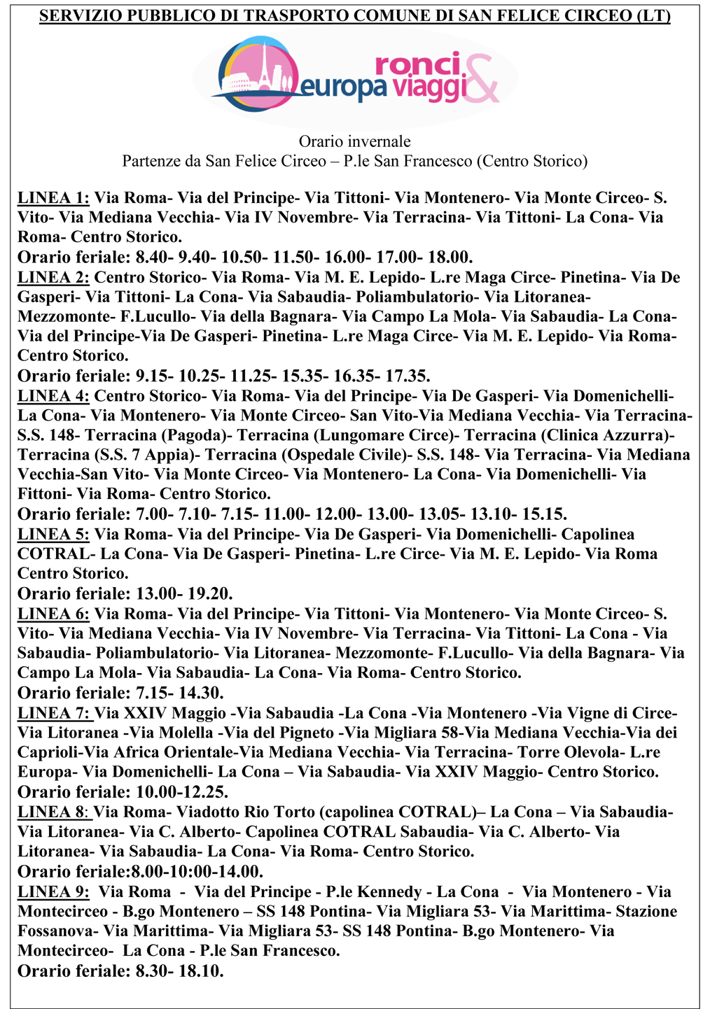AUTOBUS E PULLMAN ORARI E BIGLIETTI visual data 4